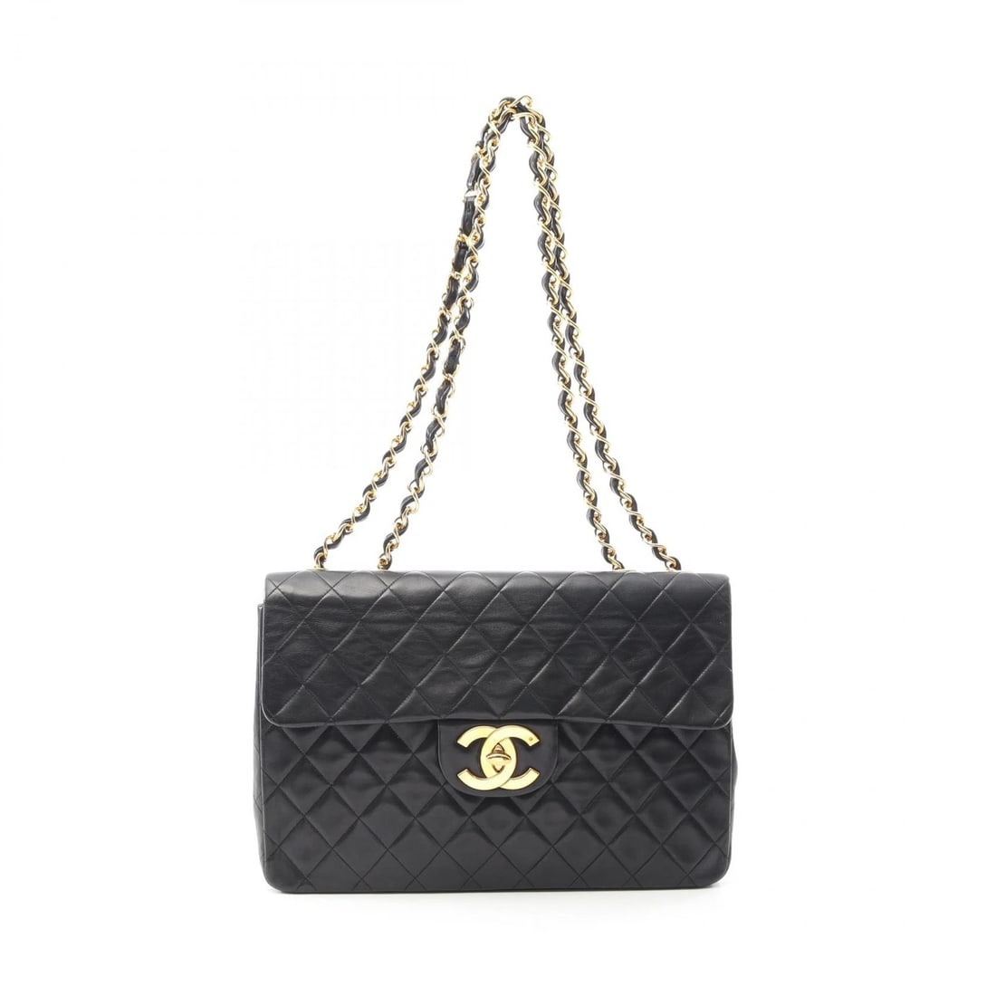 CHANEL JUMBO MATELASSE 34 SHOULDER BAG: CHANEL Jumbo Matelasse 34 Shoulder Bag Brand: CHANEL Type: Shoulder Bag Material: Lambskin (sheep leather) Color: Black??ish colors Size: H:22cm x W:34cm x D:10cm (H:8.7" x W:13.4" x D:3.9") Acce
