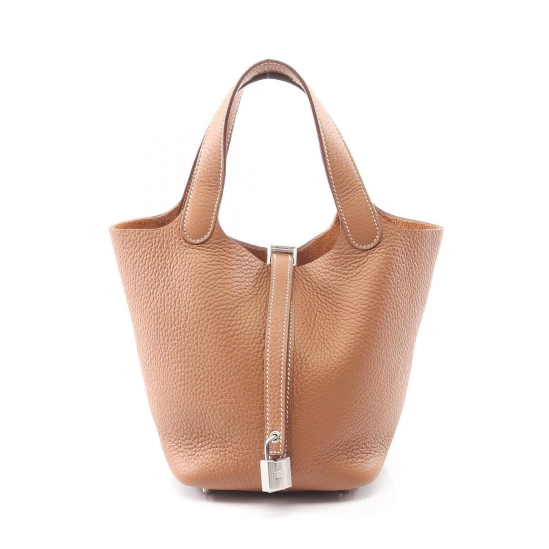 HERMES PICOTIN LOCK PM TOTE HANDBAG: HERMES Picotin Lock PM tote Handbag Brand: HERMES Type: Handbag Material: Taurillon Clemence × leather × Taurillon Clemence Color: Gold / Brown??ish colors Size: H:18.5cm x W:19cm x D:13.5cm