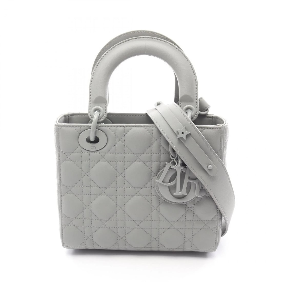 DIOR LADY DIOR SMALL CANNAGE CROSSBODY SHOULDER HANDBAG: Dior Lady Dior Small Cannage Crossbody Shoulder Handbag Brand: Dior Type: Handbag Material: leather Color: Gray??ish colors Size: H:17cm x W:20cm x D:8cm (H:6.7" x W:7.9" x D:3.1") Accessories: N