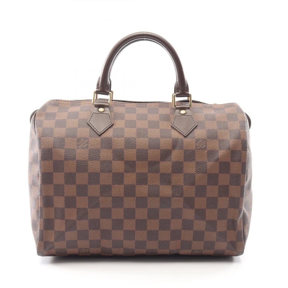 LOUIS VUITTON SPEEDY 30 HANDBAG: LOUIS VUITTON Speedy 30 Handbag Brand: LOUIS VUITTON Type: Handbag Material: Damier × PVC coated canvas × leather Color: Ebene / Brown??ish colors Size: H:22cm x W:30cm x D:17cm (H:8.7" x
