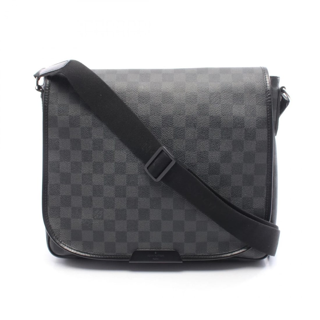 LOUIS VUITTON DANIEL MM SHOULDER CROSSBODY MESSENGER BAG: LOUIS VUITTON Daniel MM Shoulder crossbody messenger Bag Brand: LOUIS VUITTON Type: Shoulder Bag Material: Damier graphite × PVC coated canvas × leather Color: Black??ish colors Size: H:30cm x W