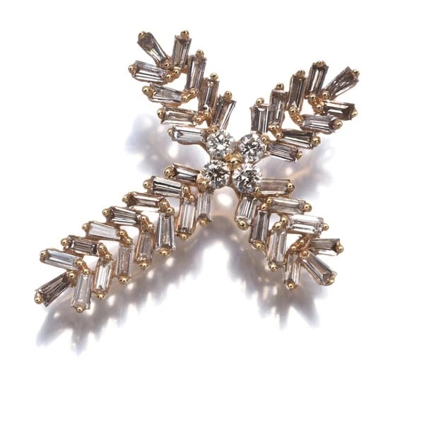 DIAMOND TAPERED-CUT PENDANT 18K 750 YELLOW GOLD: Diamond Tapered-cut Pendant 18K 750 Yellow Gold Brand: Unbranded Type: Pendant Material: 18K / 750 / Yellow Gold Main Stone/Creation Natural Color: Yellow Gold Size: Design size: 25.0 x 20.0mm