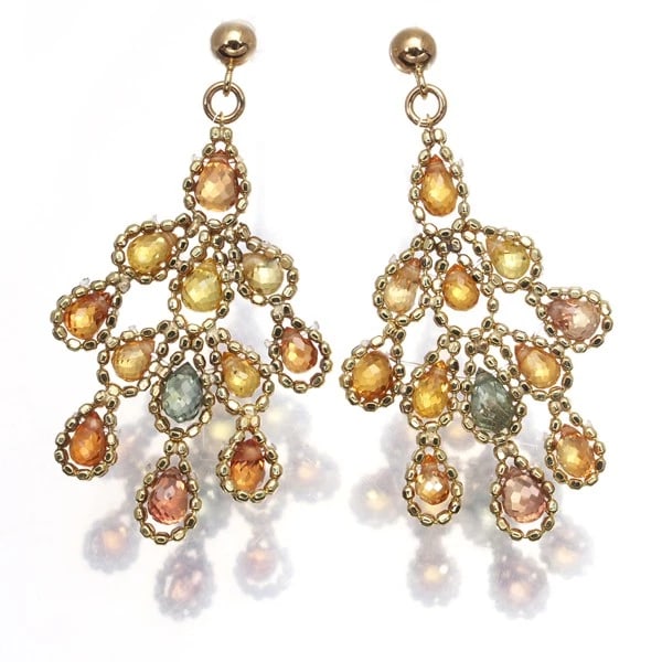 SAPPHIRE CUT BALL BEAD EARRINGS 18K: Sapphire Cut Ball Bead Earrings 18K Brand: Unbranded Type: Earrings Material: 18K / 750 / Yellow Gold Main Stone/Creation Natural Color: Yellow Gold Size: Design size: 33.0 x 18.0mm 