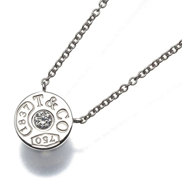 TIFFANY&CO. NECKLACE DIAMOND 1837 18K 750 WHITE GOLD: Tiffany&Co. Necklace Diamond 1837 18K 750 White Gold Brand: Tiffany & Co. Type: Necklace Material: 18K / 750 / White Gold Main Stone/Creation Natural Color: White Gold Size: Necklace length: