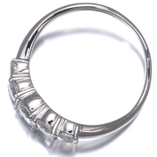 DIAMOND WAVE RING 900 PLATINUM - 3