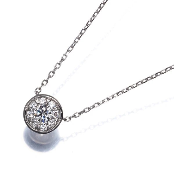 VENDOME NECKLACE DIAMOND ROUND: VENDOME Necklace Diamond Round Brand: VENDOME Type: Necklace Material: 950 / 850 / Platinum Main Stone/Creation Natural Color: Platinum Size: Necklace length: 45cm AdjUS table to short length