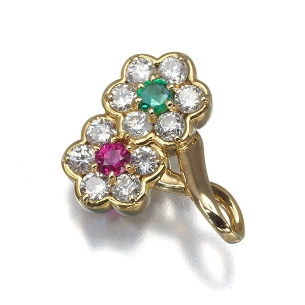 AMBROSE PENDANT DIAMOND RUBY EMERALD - 2