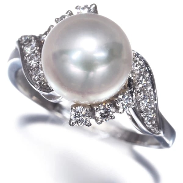 MIKIMOTO RING AKOYA PEARL DIAMOND (1 of 3)