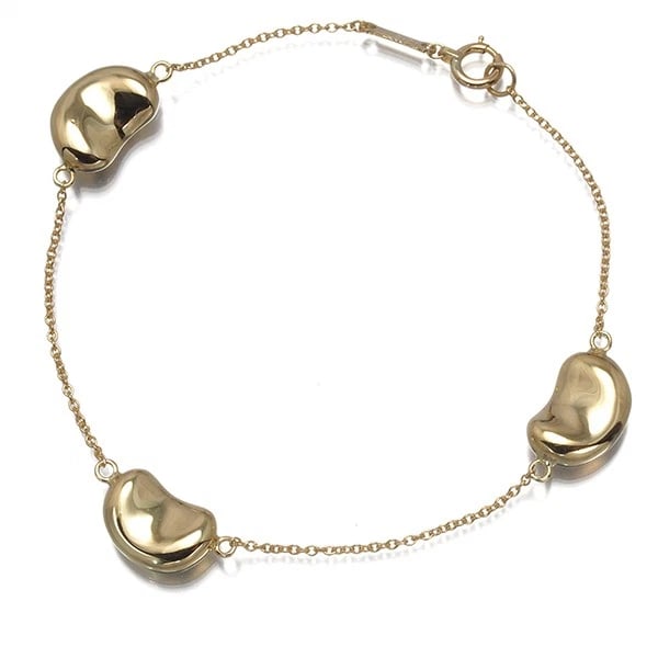TIFFANY&CO. BRACELET BEAN STATION 18K 750 YELLOW GOLD: Tiffany&Co. Bracelet Bean Station 18K 750 Yellow Gold Brand: Tiffany & Co. Type: Bracelet Material: 18K / 750 / Yellow Gold Color: Yellow Gold Size: Inner circumference: 15.5cm Design width: 8.7mm