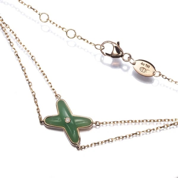 CHAUMET BRACELET CHRYSOPRASE DIAMOND JEUX DE LIENS (1 of 2)