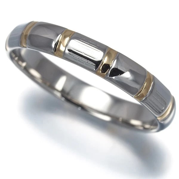 CELINE RING BICOLOR 850 PLATINUM/: CELINE Ring Bicolor 850 Platinum/ Brand: CELINE Type: Ring Material: 850 / Platinum 18K / 750 / Yellow Gold Color: Platinum Yellow Gold Size: US 6.5 - 6.75 Accessories: None Accessories