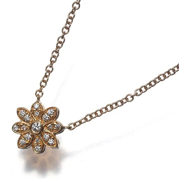 TIFFANY&CO. NECKLACE DIAMOND ENCHANTFLOWER: Tiffany&Co. Necklace Diamond EnchantFlower Brand: Tiffany & Co. Type: Necklace Material: 18K / 750 / Rose Gold Main Stone/Creation Natural Color: Rose Gold Size: Necklace length: 40cm Pendant size