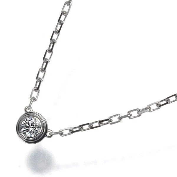 CARTIER NECKLACE DIAMOND D'AMOUR SM 18K: Cartier Necklace Diamond d'Amour SM 18K Brand: Cartier Type: Necklace Material: 18K / 750 / White Gold Main Stone/Creation Natural Color: White Gold Size: Necklace length: 38 / 41cm Pendant