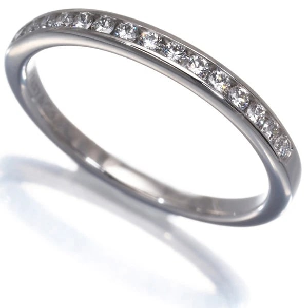 TIFFANY&CO. RING DIAMOND TIFFANY FOREVER CHANNEL SET HALF: Tiffany&Co. Ring Diamond Tiffany Forever Channel Set Half Brand: Tiffany & Co. Type: Ring Material: 900 / Platinum Main Stone/Creation Natural Color: Platinum Size: US 5 Accessories: None