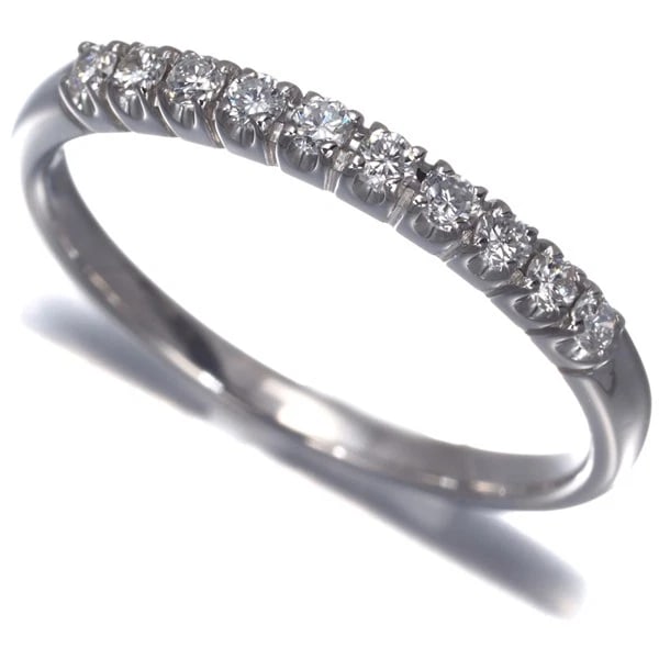 DIAMOND 10P RING 900 PLATINUM: Diamond 10P Ring 900 Platinum Brand: Unbranded Type: Ring Material: 900 / Platinum Main Stone/Creation Natural Color: Platinum Size: US 7.25 - 7.5 Accessories: None Accessories Notice: Whe