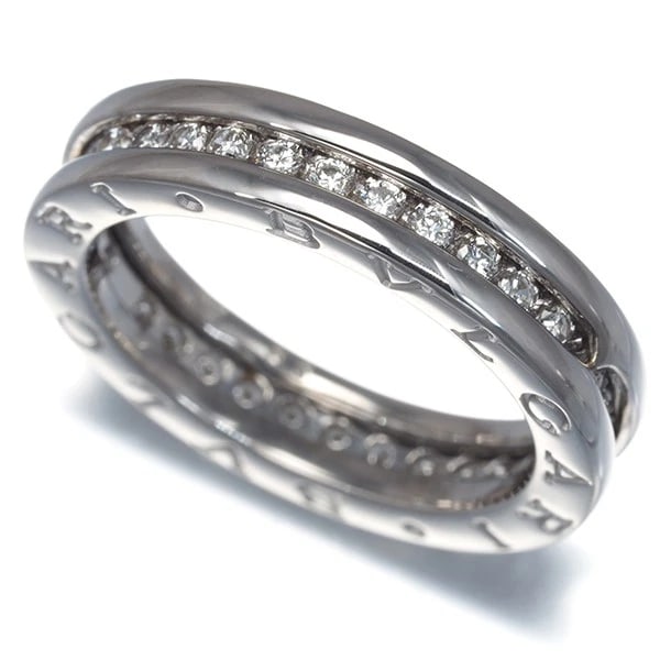 BVLGARI RING DIAMOND B.ZERO1 18K 750 WHITE GOLD: BVLGARI Ring Diamond B.Zero1 18K 750 White Gold Brand: BVLGARI Type: Ring Material: 18K / 750 / White Gold Main Stone/Creation Natural Color: White Gold Size: US 6 - 6.25 Accessories: None