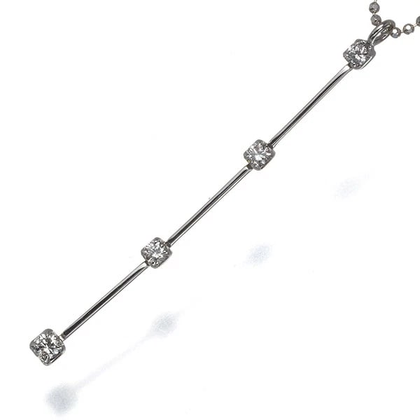 NECKLACE DIAMOND 18K 750 WHITE GOLD: Necklace Diamond 18K 750 White Gold Brand: Unbranded Type: Necklace Material: 18K / 750 / White Gold Main Stone/Creation Natural Color: White Gold Size: Necklace length: 37 - 40cm Pendant