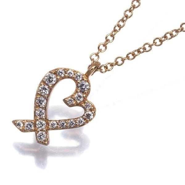 TIFFANY&CO. NECKLACE DIAMOND LOVING HEART: Tiffany&Co. Necklace Diamond Loving Heart Brand: Tiffany & Co. Type: Necklace Material: 18K / 750 / Rose GoldMain Stone/Creation Natural Color: Gold Size: Necklace length: 40cm Pendant size: