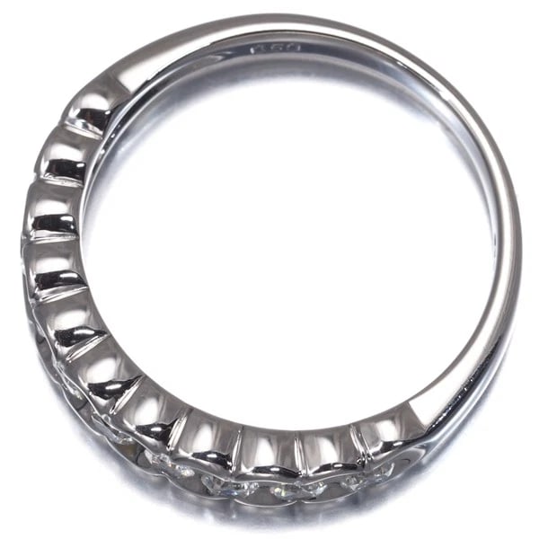 DIAMOND HALF ETERNITY RING 900 PLATINUM - 3