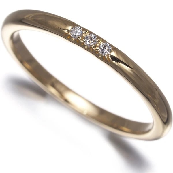 TIFFANY&CO. RING DIAMOND CLASSIC BAND WEDDING BAND: Tiffany&Co. Ring Diamond Classic Band Wedding Band Brand: Tiffany & Co. Type: Ring Material: 18K / 750 / Yellow Gold Main Stone/Creation Natural Color: Yellow Gold Size: US 6 - 6.25 