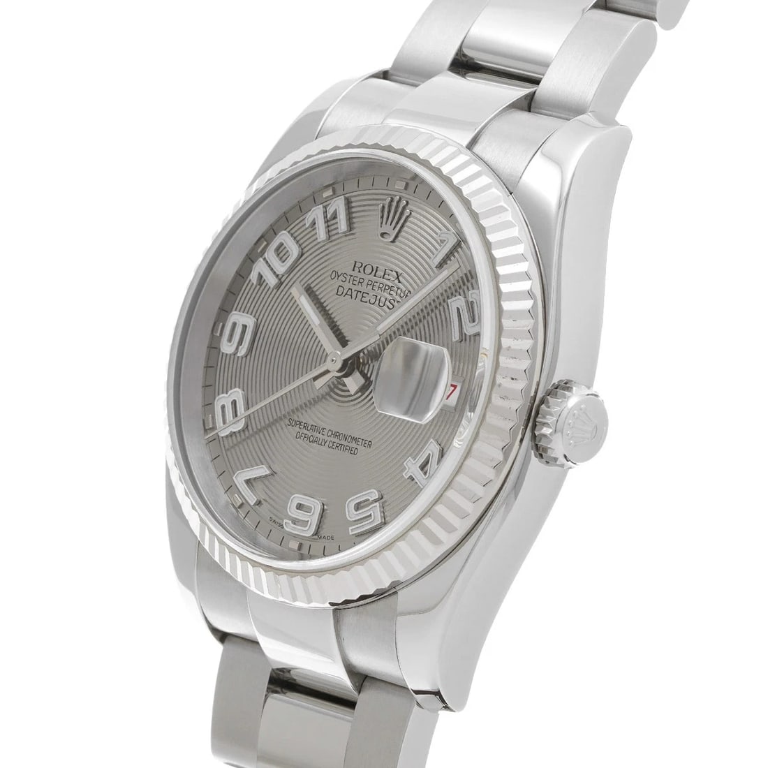 ROLEX DATEJUST GRAY CONCENTRIC WATCH - 2