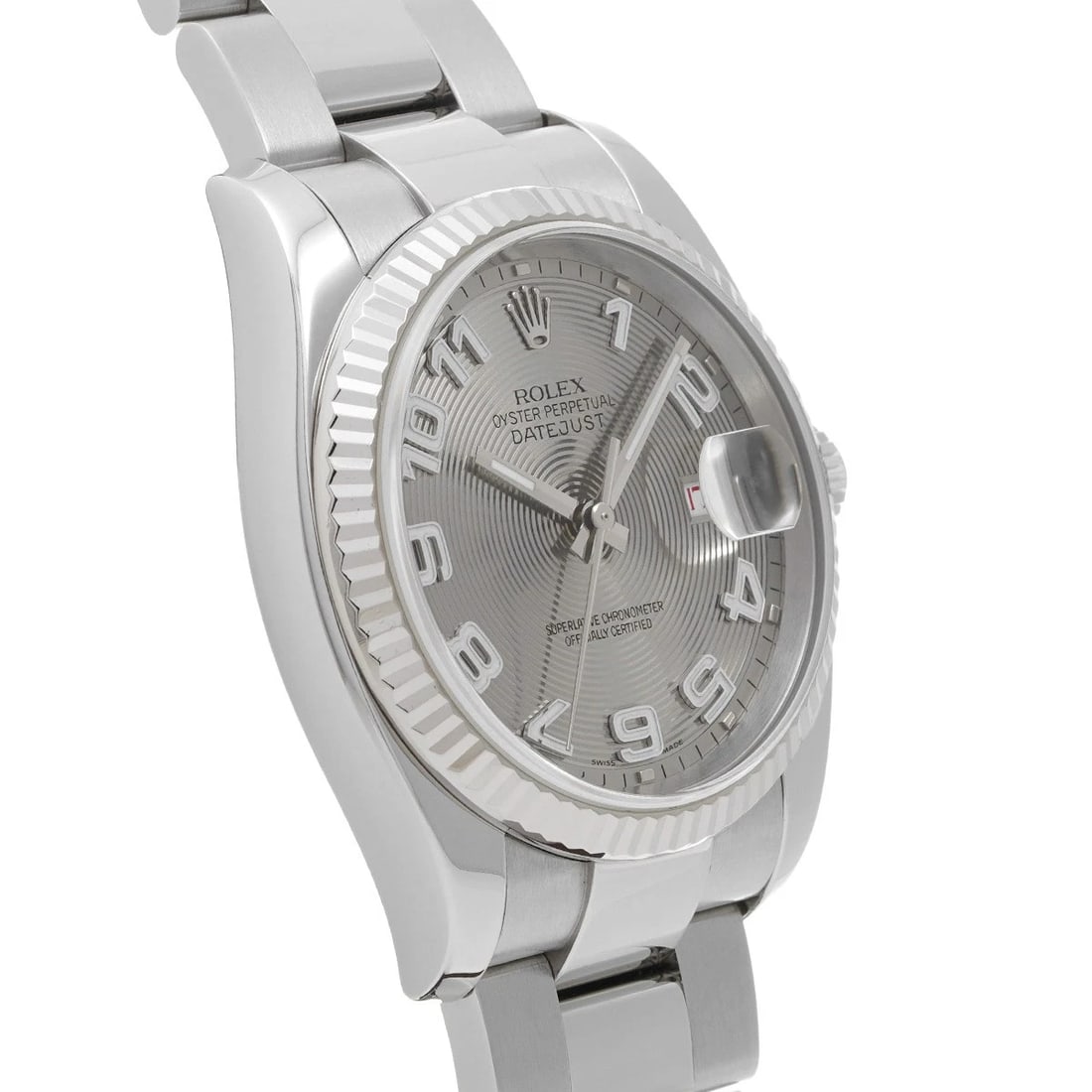 ROLEX DATEJUST GRAY CONCENTRIC WATCH - 3