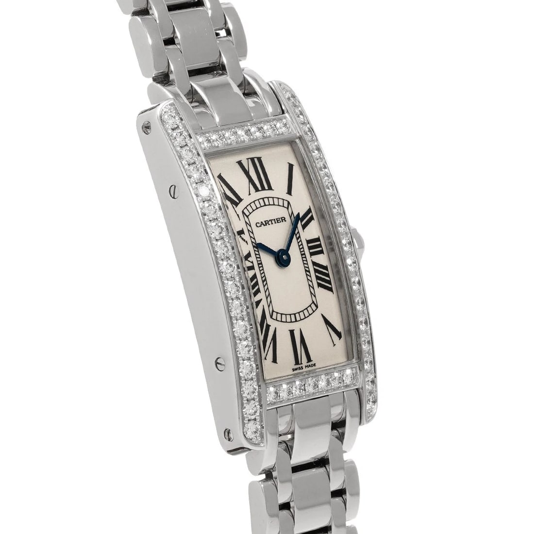 CARTIER TANK SILVER WATCH - 3