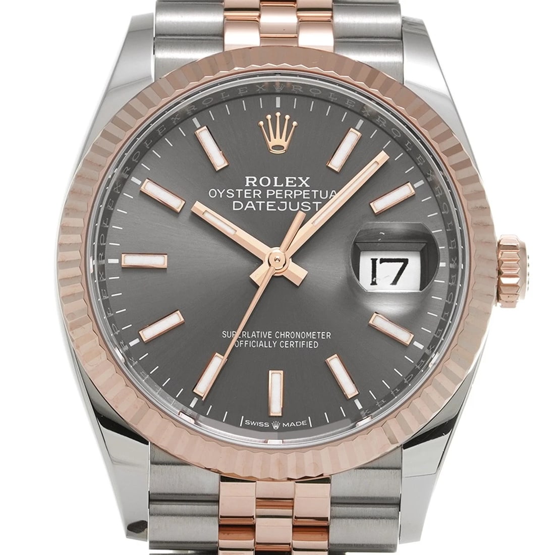 ROLEX DATEJUST SLATE WATCH - 4