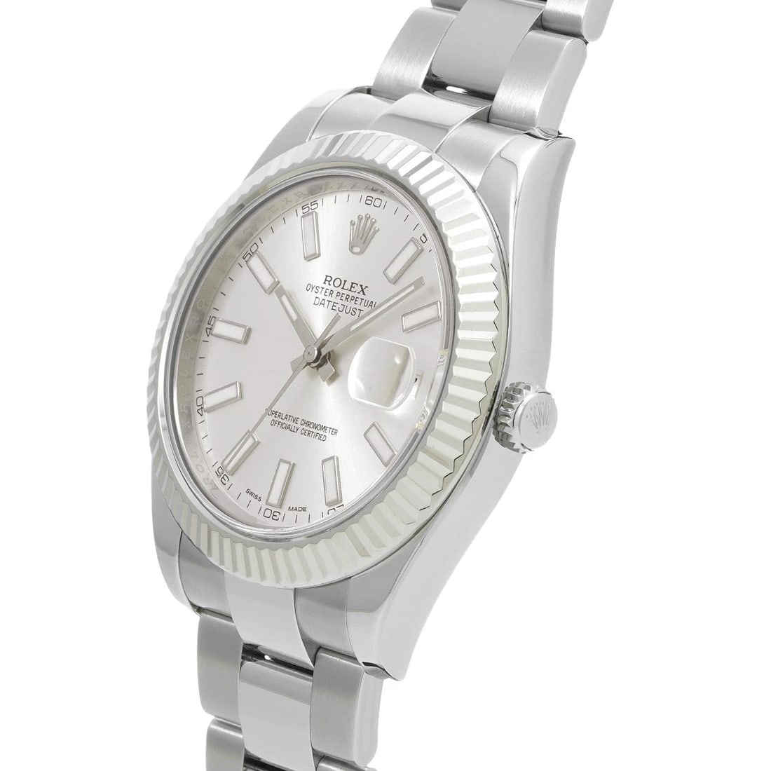 ROLEX DATEJUS SILVER WATCH - 2