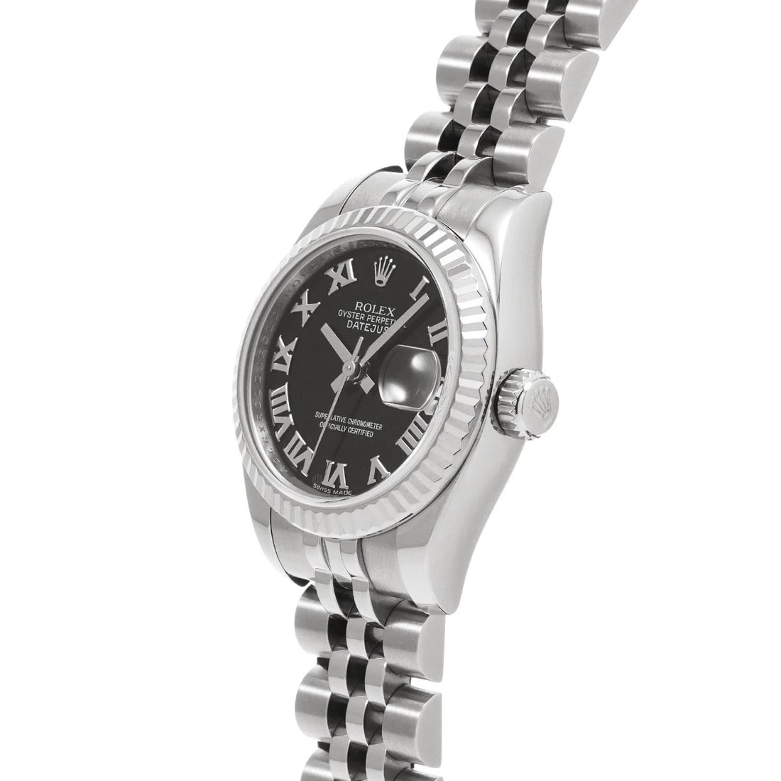 ROLEX DATEJUST BLACK WATCH - 2