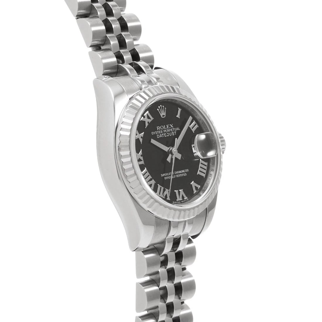 ROLEX DATEJUST BLACK WATCH - 3