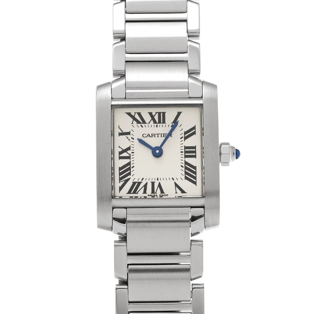 CARTIER TANK FRANCAISE SILVER WATCH: CARTIER Tank Francaise Silver Watch Brand: CARTIER Type: Wristwatch Material: Band Material Stainless steel, Case Material Stainless steel Color: Dial Color Silver Size: ??Case? H/about 18mm