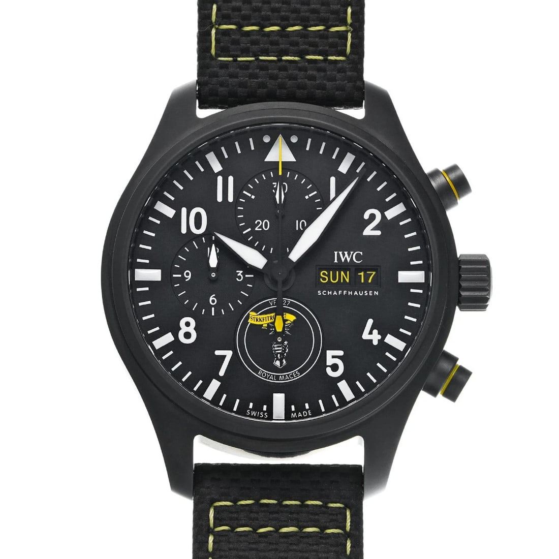 IWC PILOT'S WATCHCHRONOGRAPH BLACK WATCH (1 of 4)