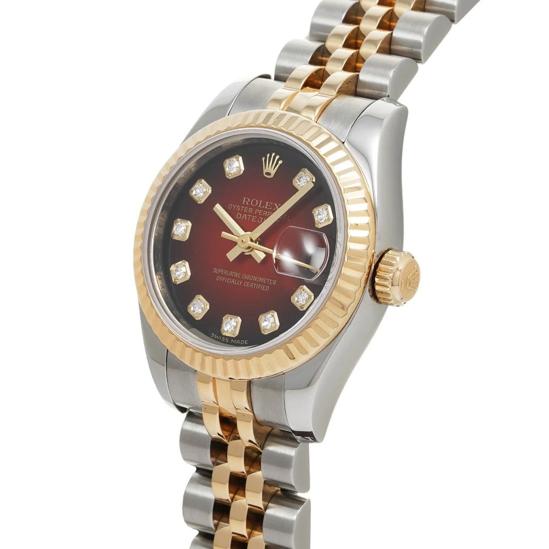 ROLEX DATEJUST CHERRY GRADATION DIAMOND WATCH - 2
