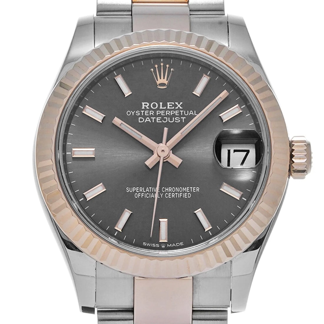 ROLEX DATEJUST SLATE GRAY WATCH - 4