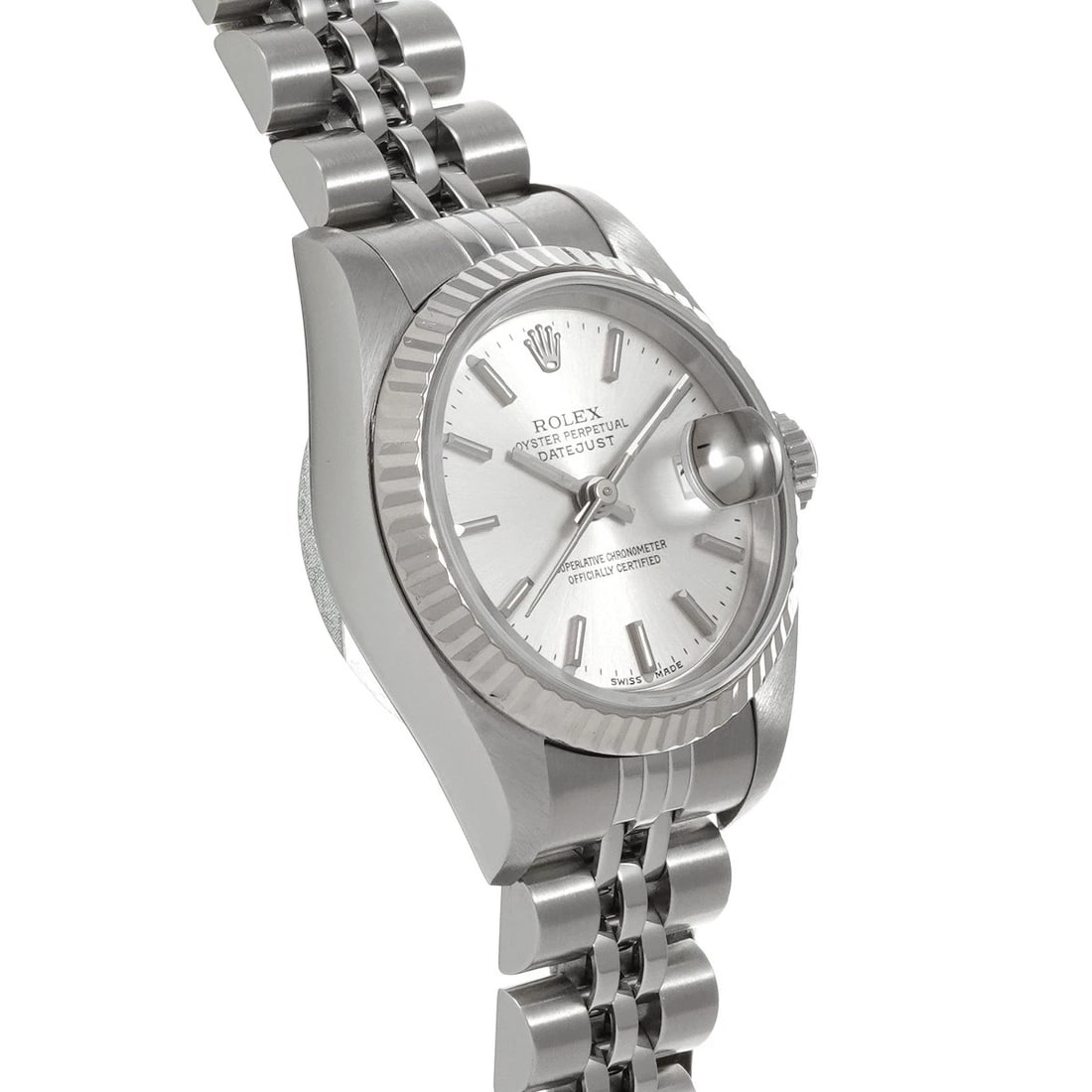 ROLEX DATEJUST SILVER WATCH - 3