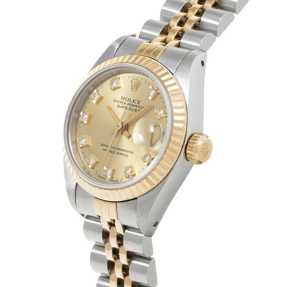 ROLEX DATEJUST CHAMPAGNE DIAMOND WATCH - 2