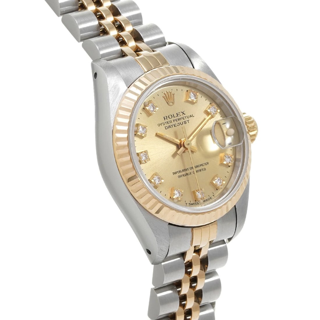 ROLEX DATEJUST CHAMPAGNE DIAMOND WATCH - 3