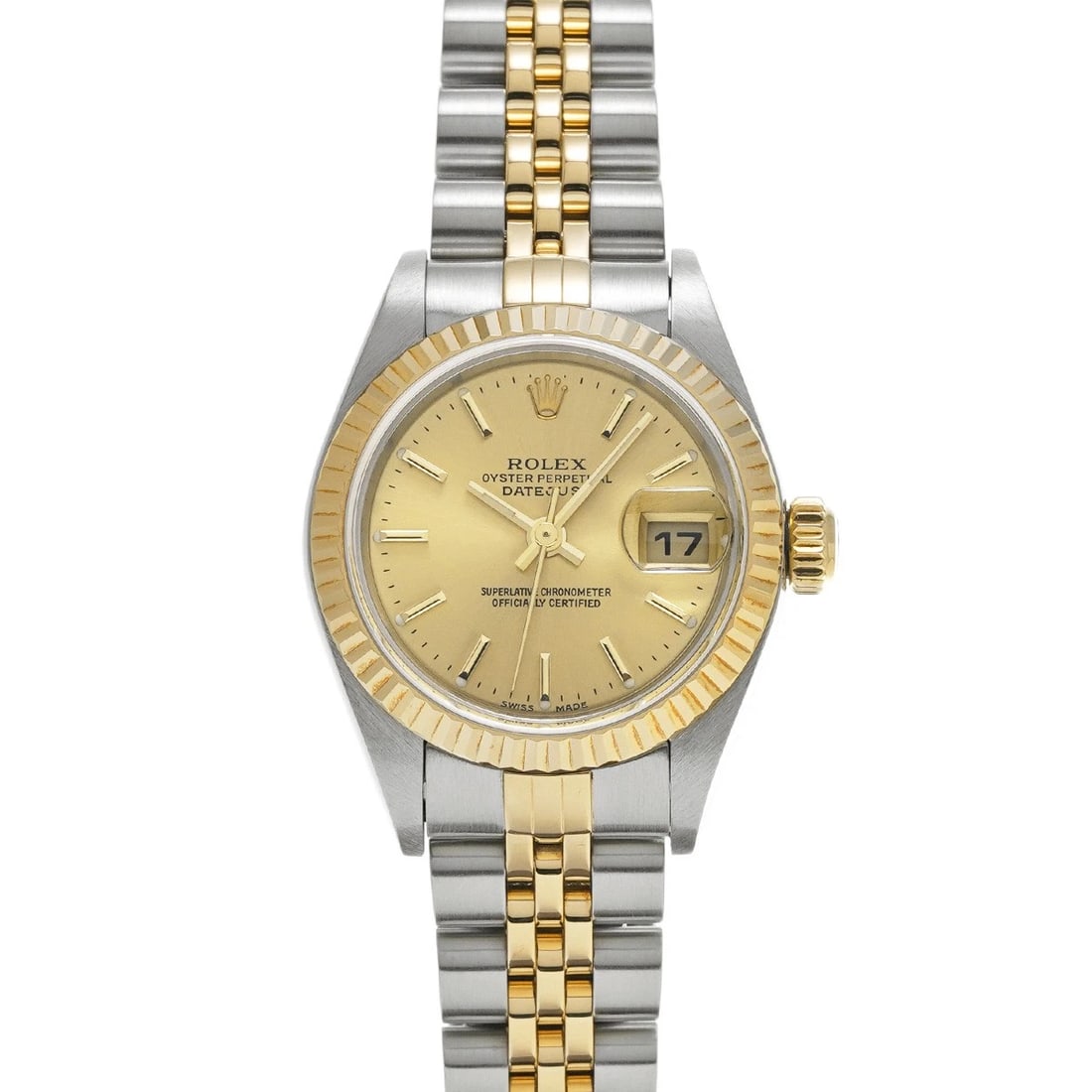 ROLEX DATEJUST CHAMPAGNE WATCH (1 of 4)