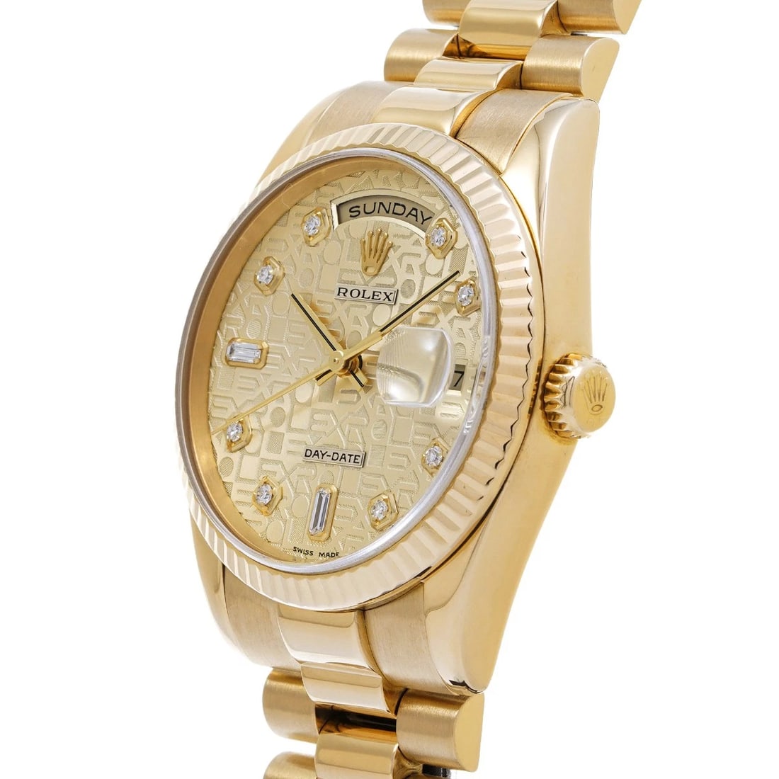 ROLEX CHAMPAGNE COMPUTER DIAMOND WATCH - 2