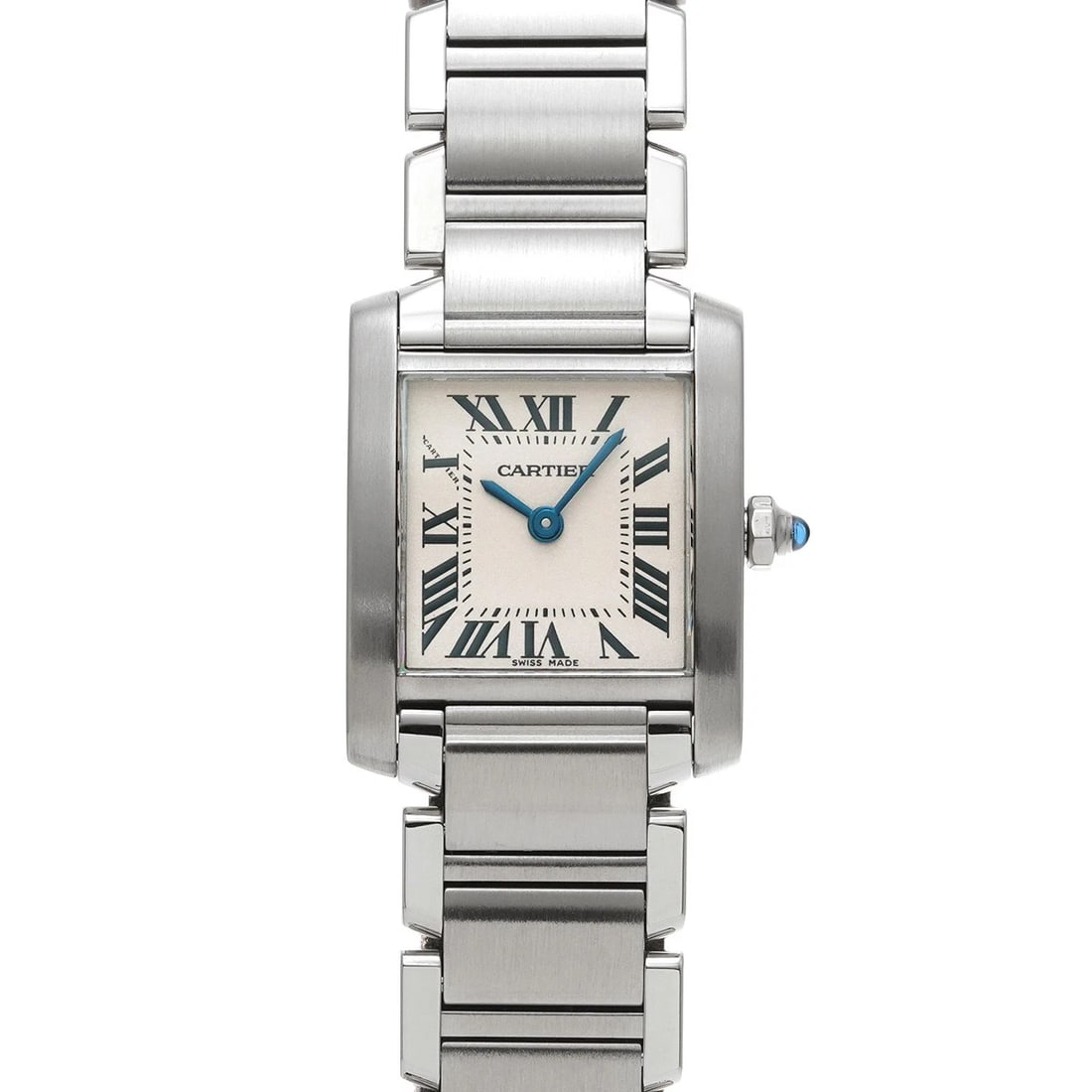 CARTIER TANK FRANCAISE SILVER WATCH: CARTIER Tank Francaise Silver Watch Brand: CARTIER Type: Wristwatch Material: Band Material Stainless steel, Case Material Stainless steel Color: Dial Color Silver Size: ??Case? H/about 18mm