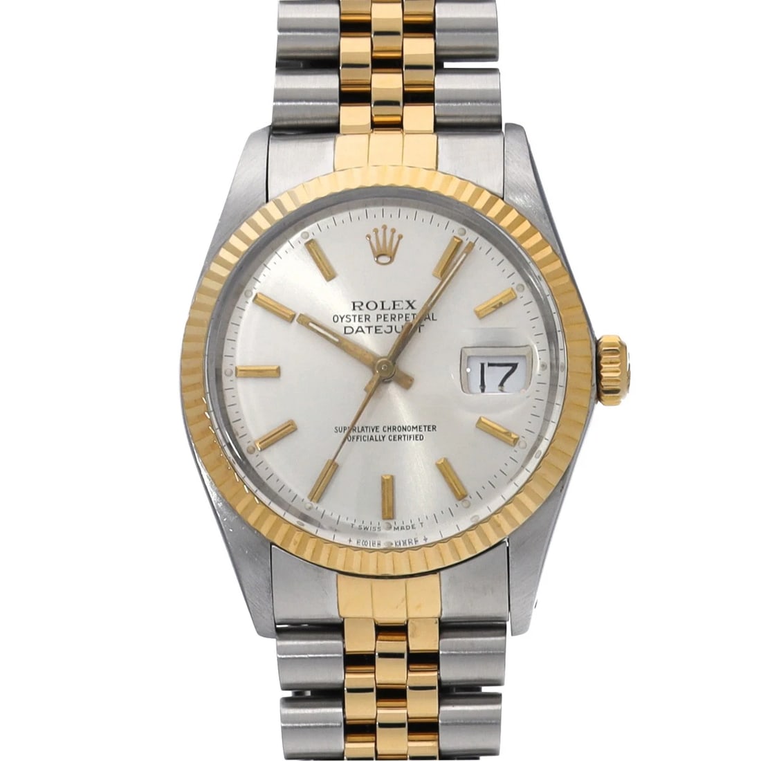 ROLEX DATEJUST CHAMPAGNE WATCH: ROLEX Datejust Champagne Watch Brand: ROLEX Type: Wristwatch Material: Band Material Stainless steel/Yellow Gold, Case Material Stainless steel Color: Dial Color Champagne Size: ??Case? H/about 36
