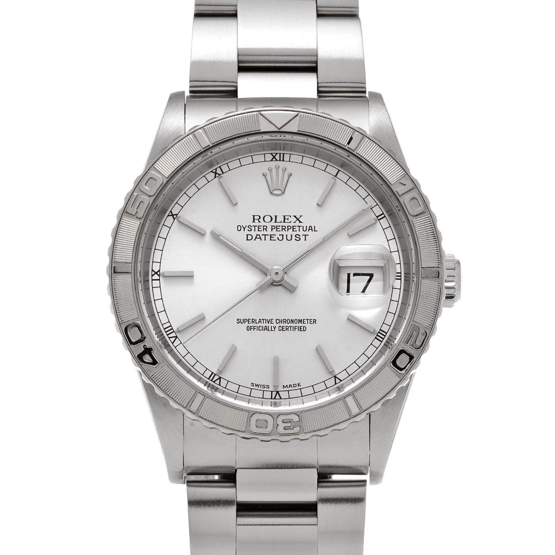 ROLEX DATEJUST SILVER WATCH: ROLEX Datejust Silver Watch Brand: ROLEX Type: Wristwatch Material: Band Material Stainless steel, Case Material Stainless steel Color: Dial Color Silver Size: ??Case? H/about 36mm W/about 36mm D/