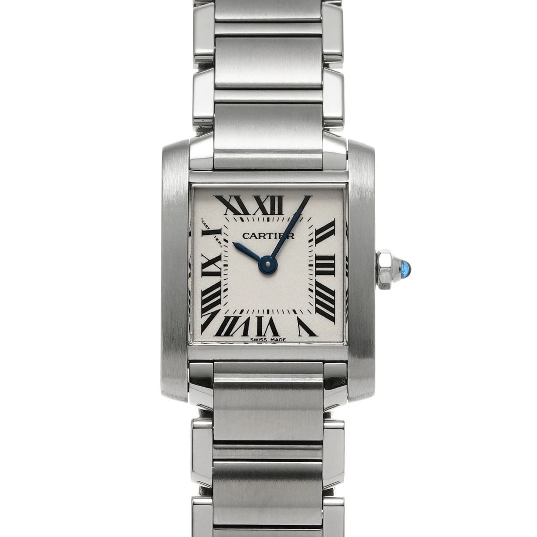 CARTIER TANK FRANCAISE SILVER WATCH: CARTIER Tank Francaise Silver Watch Brand: CARTIER Type: Wristwatch Material: Band Material Stainless steel, Case Material Stainless steel Color: Dial Color Silver Size: ??Case? H/about 18mm