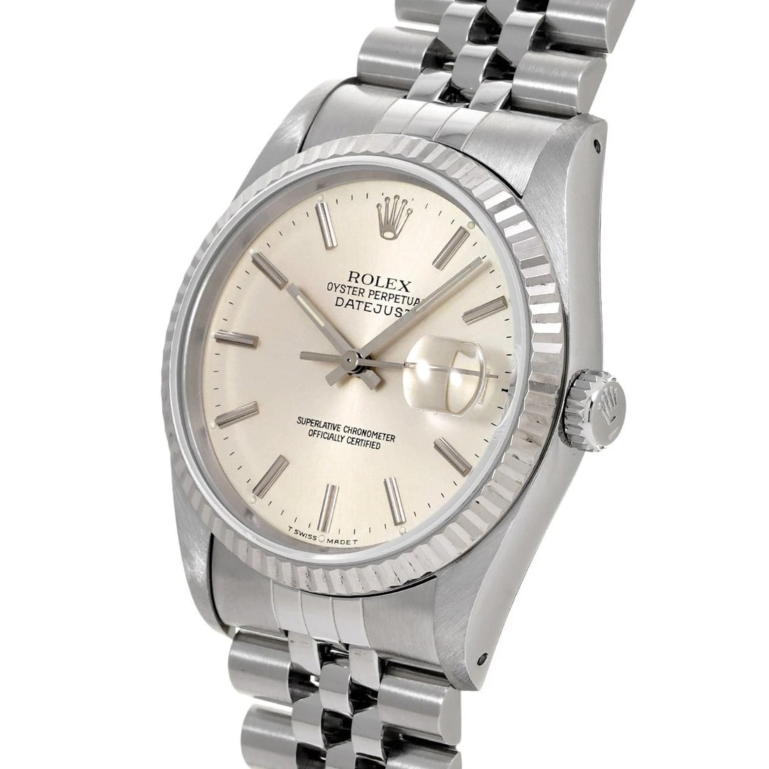 ROLEX DATEJUST SILVER WATCH - 2