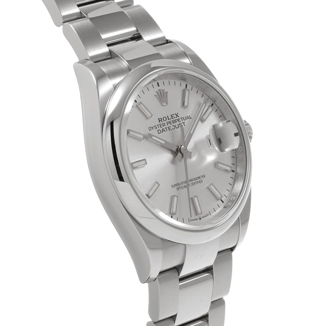 ROLEX DATEJUST SILVER WATCH - 3