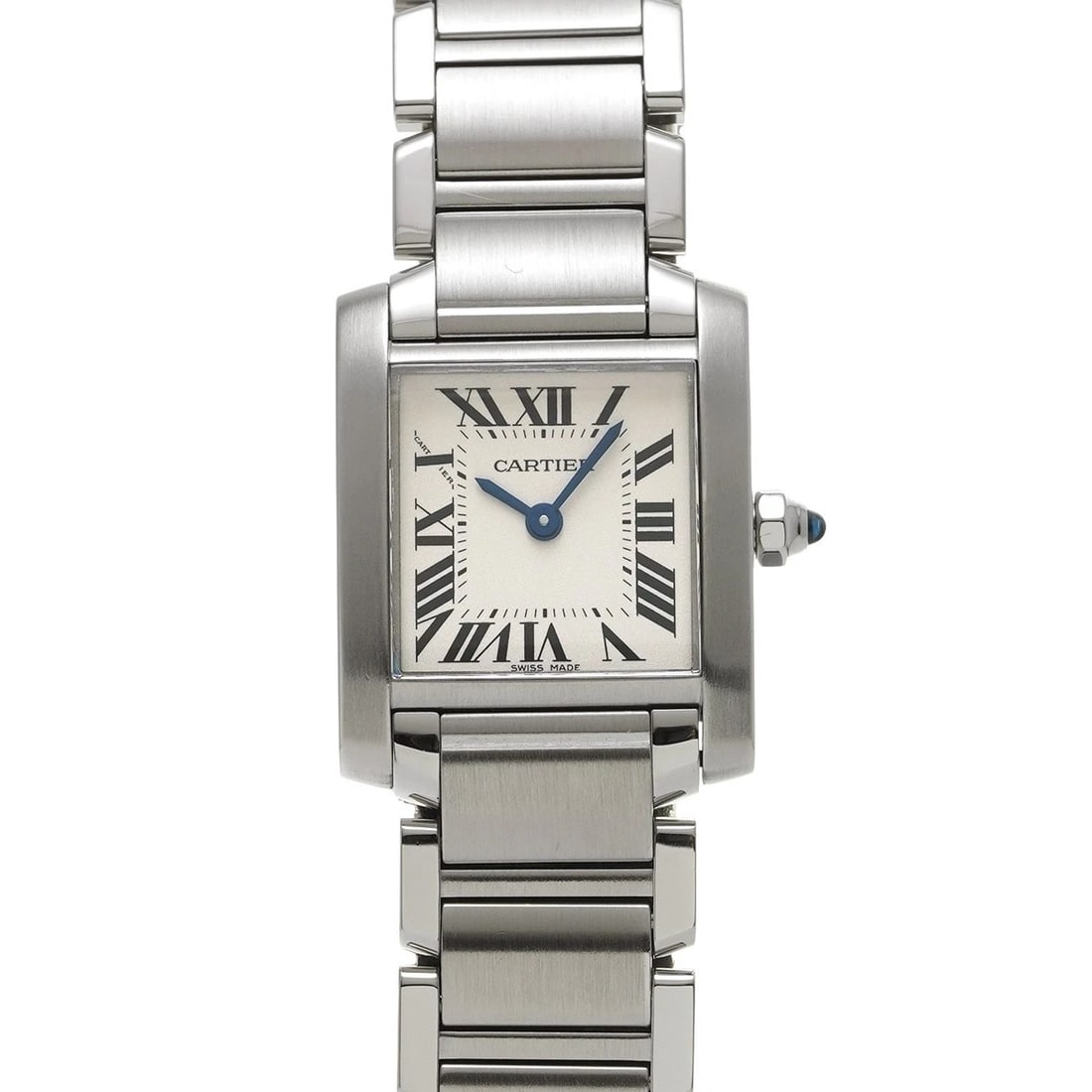 CARTIER TANK FRANCAISE SILVER WATCH: CARTIER Tank Francaise Silver Watch Brand: CARTIER Type: Wristwatch Material: Band Material Stainless steel, Case Material Stainless steel Color: Dial Color Silver Size: ??Case? H/about 18mm