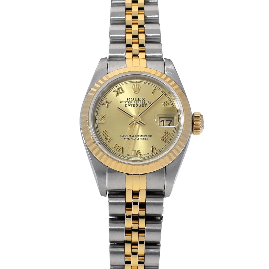 ROLEX DATEJUST CHAMPAGNE WATCH (1 of 4)