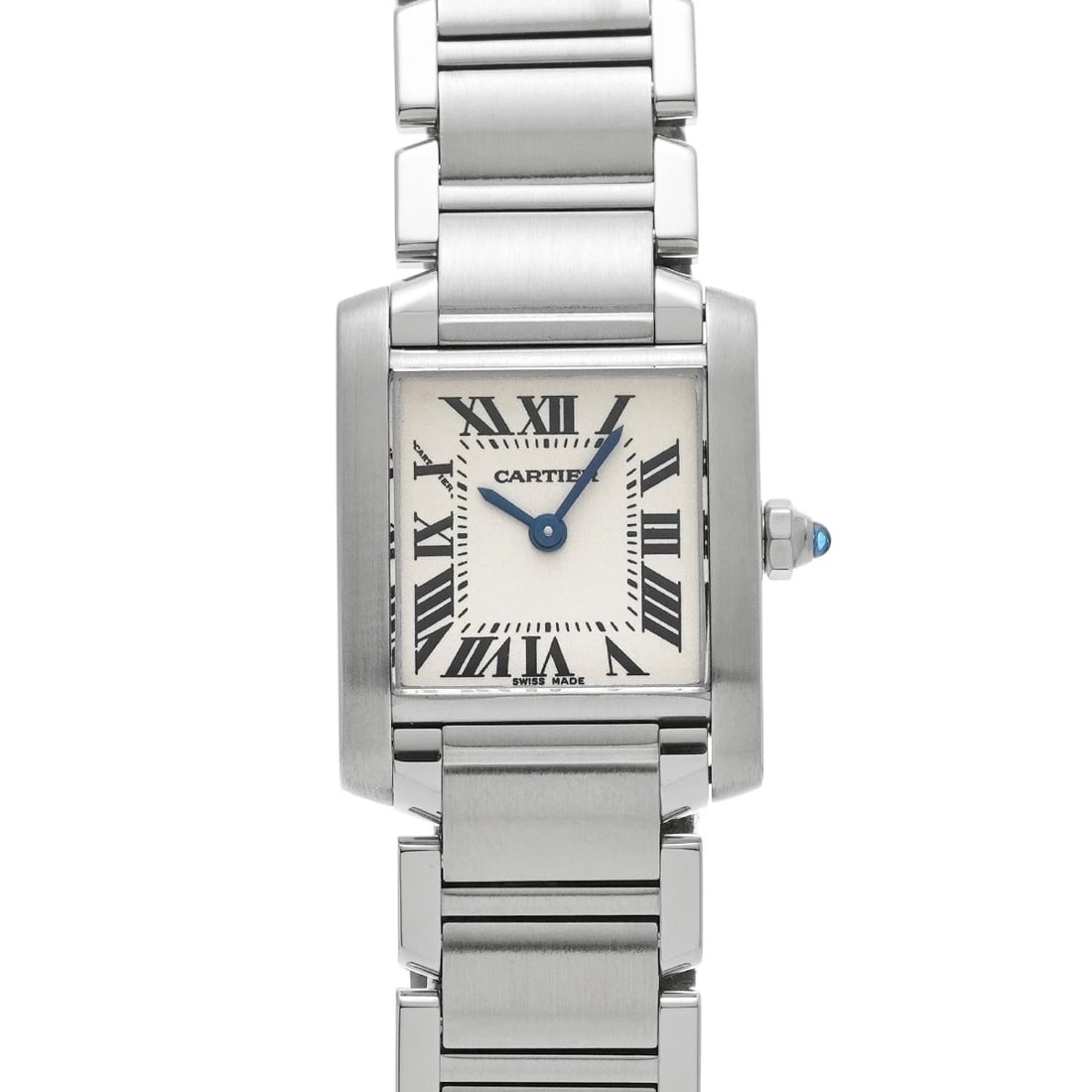 CARTIER TANK FRANCAISE SILVER WATCH: CARTIER Tank Francaise Silver Watch Brand: CARTIER Type: Wristwatch Material: Band Material Stainless steel, Case Material Stainless steel Color: Dial Color Silver Size: ??Case? H/about 18mm