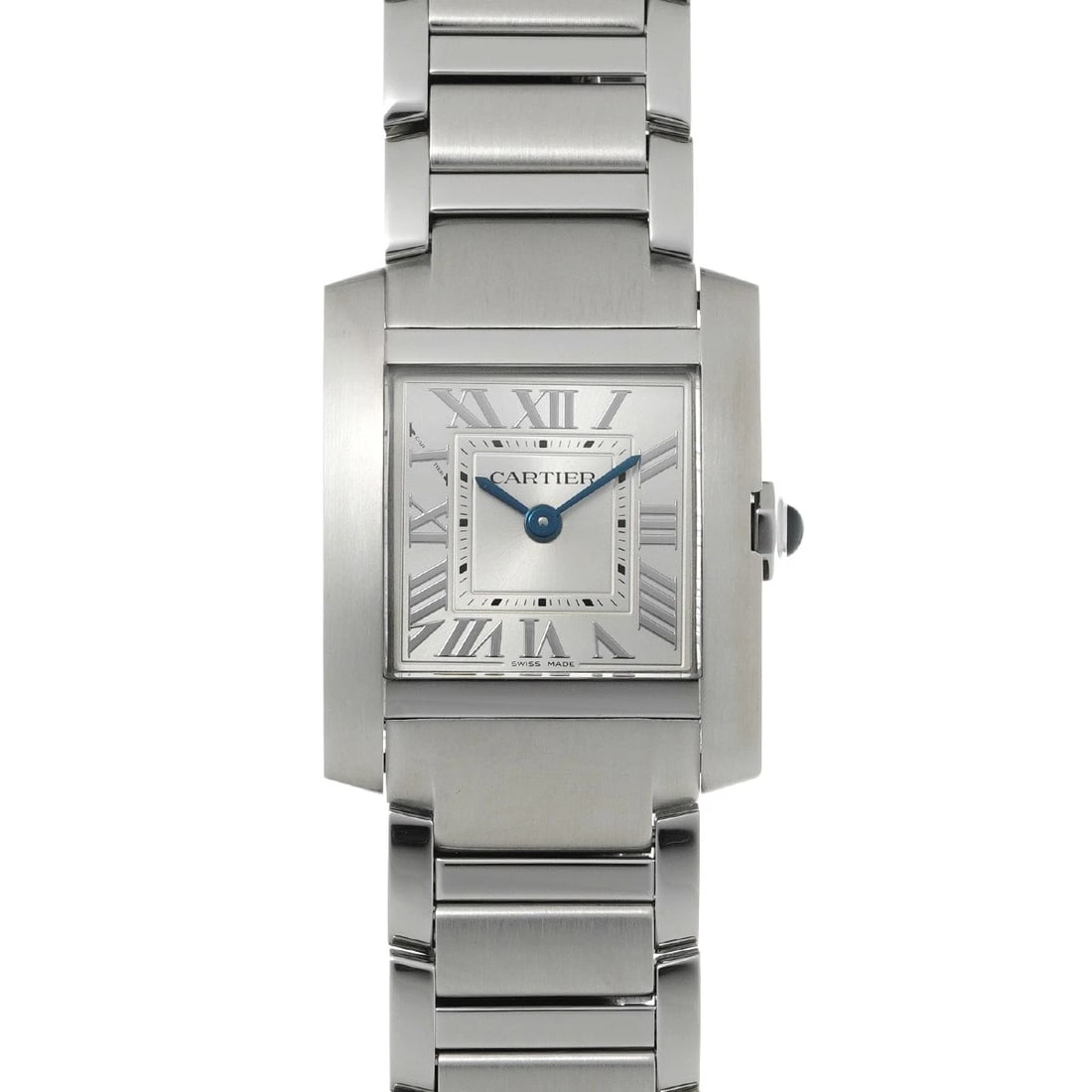 CARTIER TANK FRANCAISE SILVER WATCH: CARTIER Tank Francaise Silver Watch Brand: CARTIER Type: Wristwatch Material: Band Material Stainless steel, Case Material Stainless steel Color: Dial Color Silver Size: ??Case? H/about 25.7mm